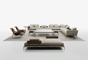 ATOLL - Corner fabric sofa by B&B Italia - view 3